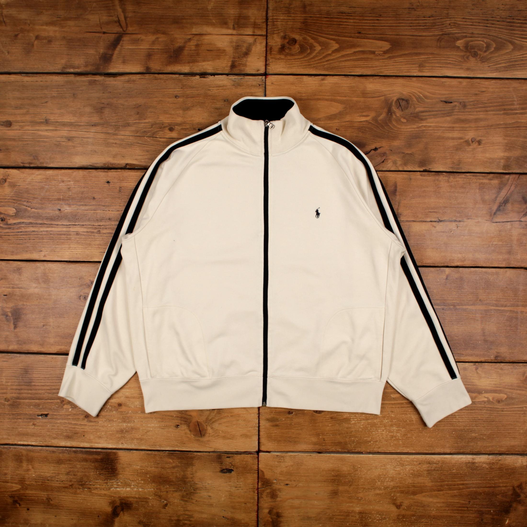 Vintage Polo Ralph Lauren Track Jacket XL 90s Zip Cream - Etsy