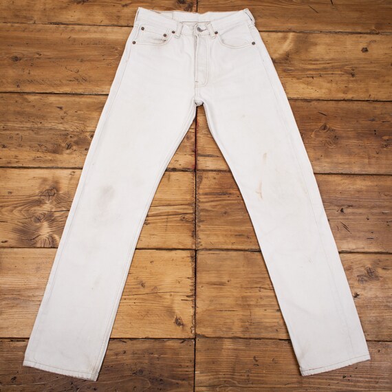 Kleding Gender-neutrale kleding volwassenen Jeans Vintage Levi's 501 w26 l27 gemaakt in Frankrijk 