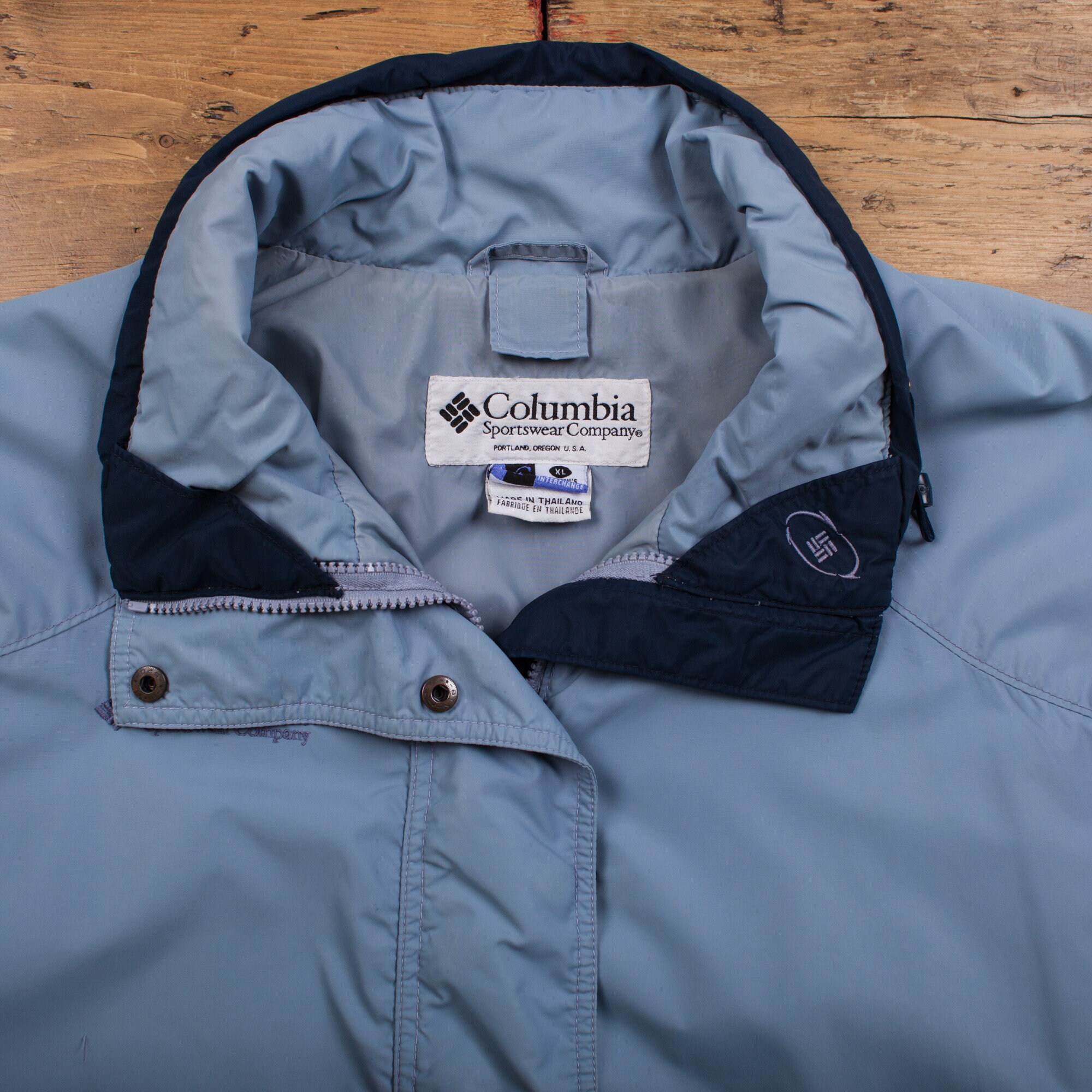 Vintage Columbia Outdoor Jacket XL 90s Gorpcore Blue Womens