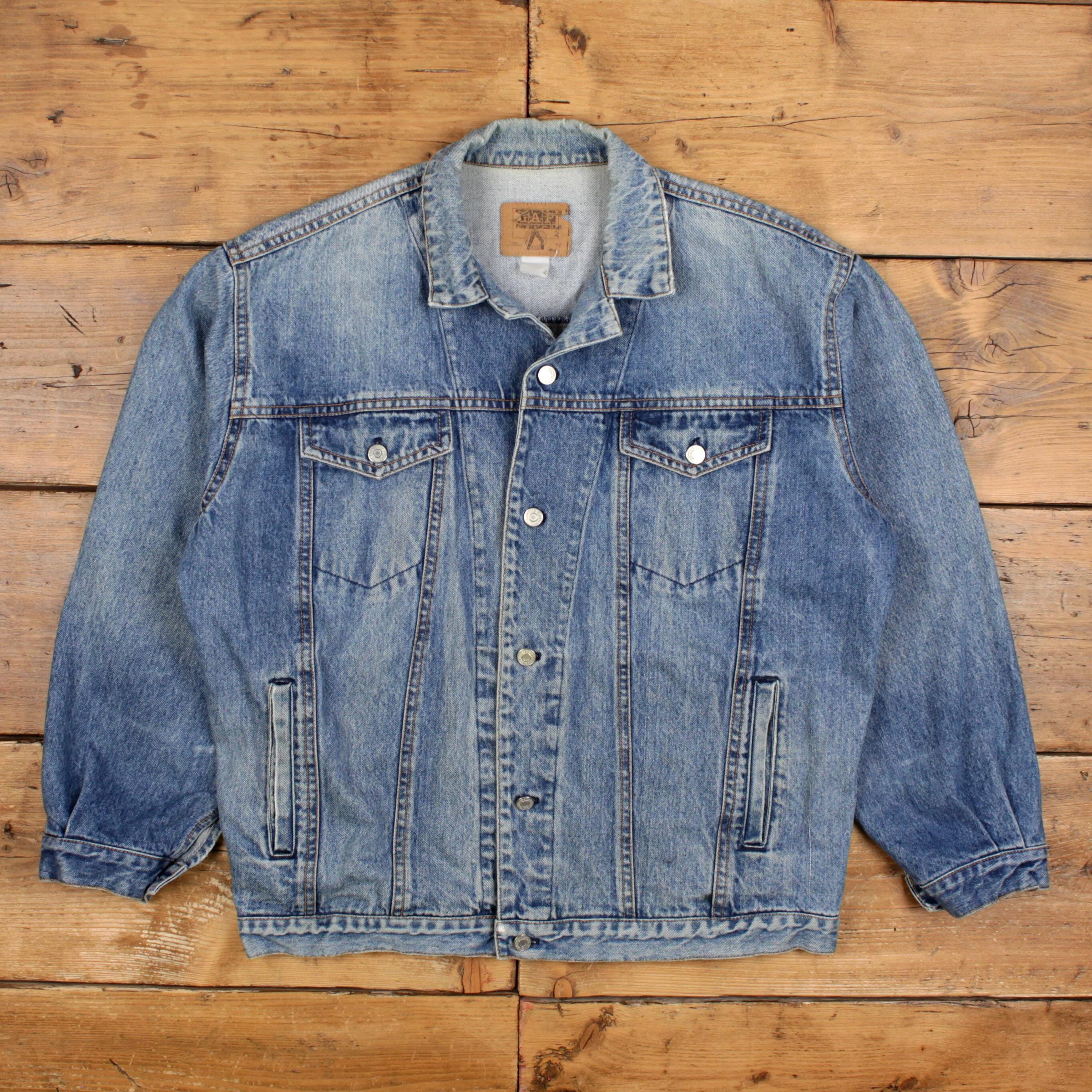 ヴィンテージ GAP デニムジャケット XL 90年代 トラッカーブルー