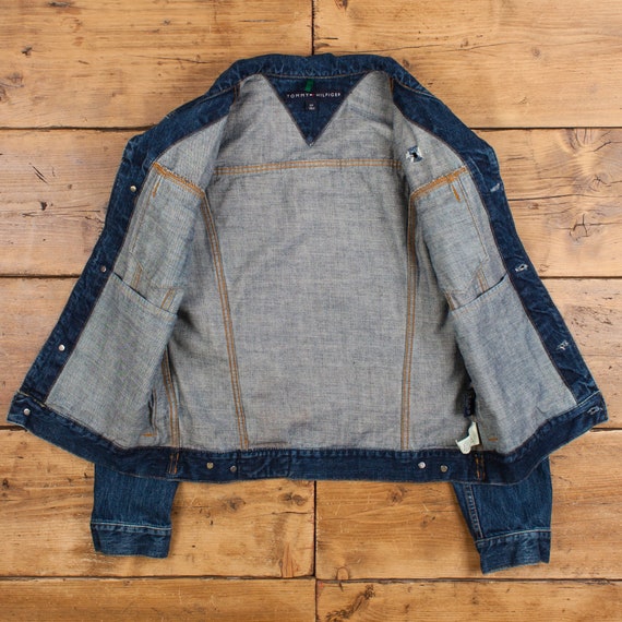 Vintage Tommy Hilfiger Denim Jacket S Oversized D… - image 2