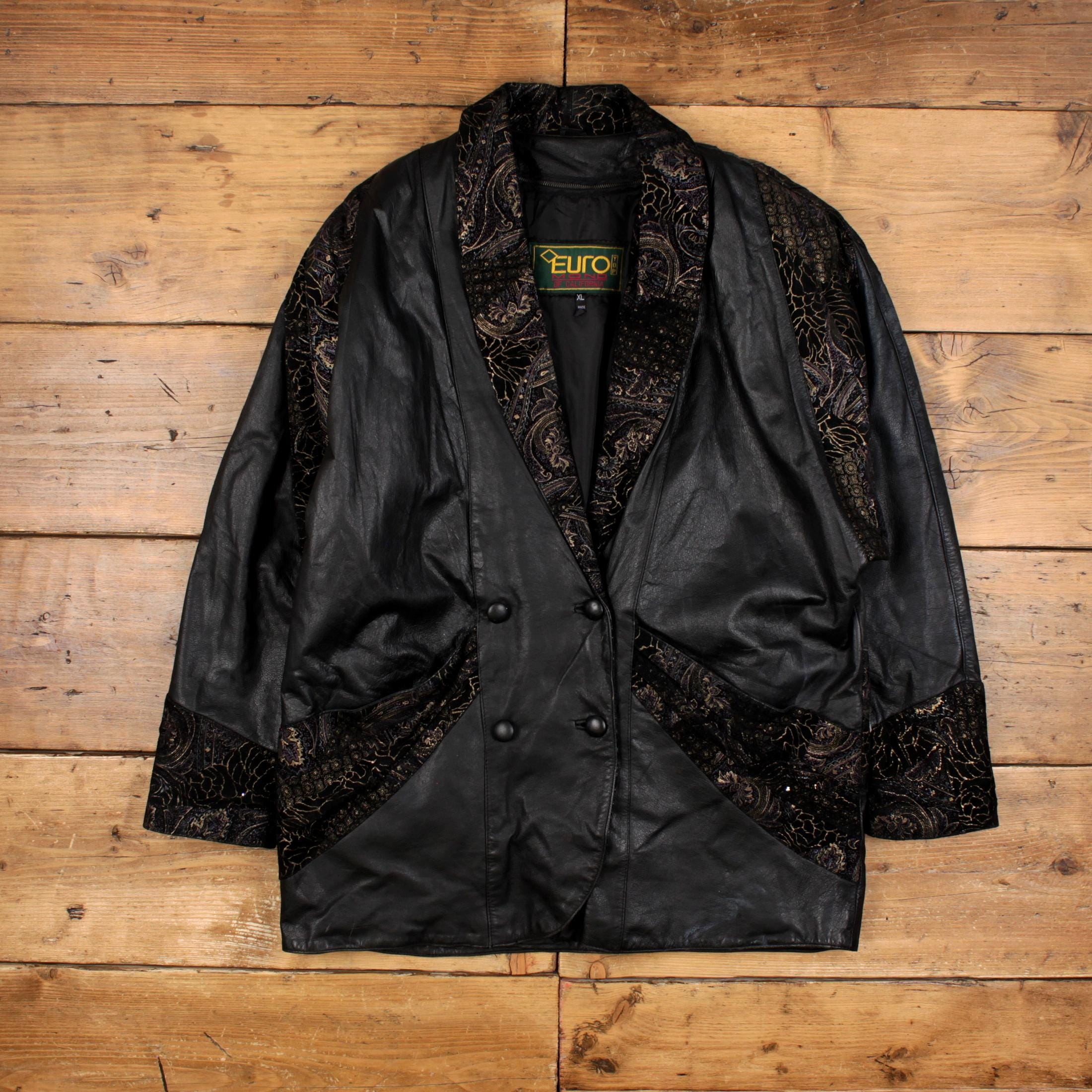 Euro Leather Jacket - Etsy