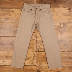 Vintage Levis 505 Jeans 31 x 29 Light Wash Straight Beige White Tab Denim