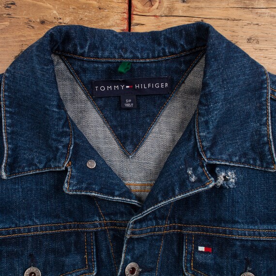 Vintage Tommy Hilfiger Denim Jacket S Oversized D… - image 6