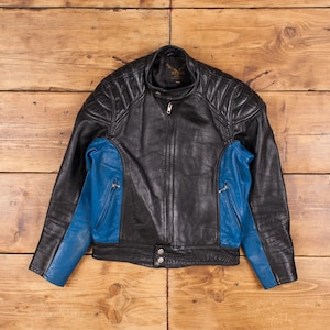 Vintage Stagg Leather Jacket S 90s Biker Black Womens Zip