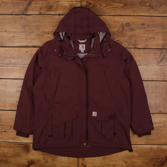 Carhartt, Vintage Carhartt Outdoor Jacket 2XL Shoreline Storm Defender Red Womens