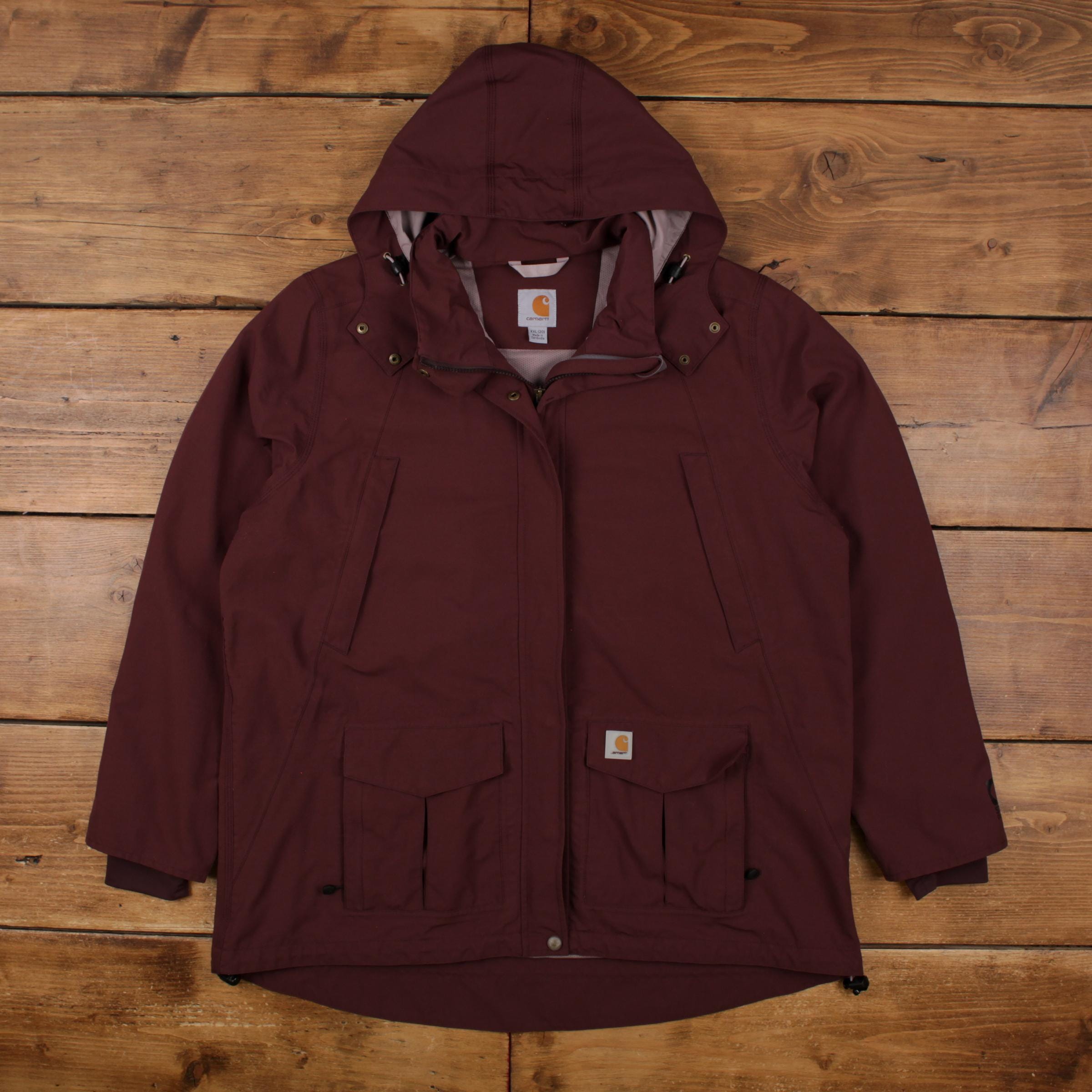 Carhartt, Vintage Carhartt Outdoor Jacket 2XL Shoreline Storm Defender Red Womens