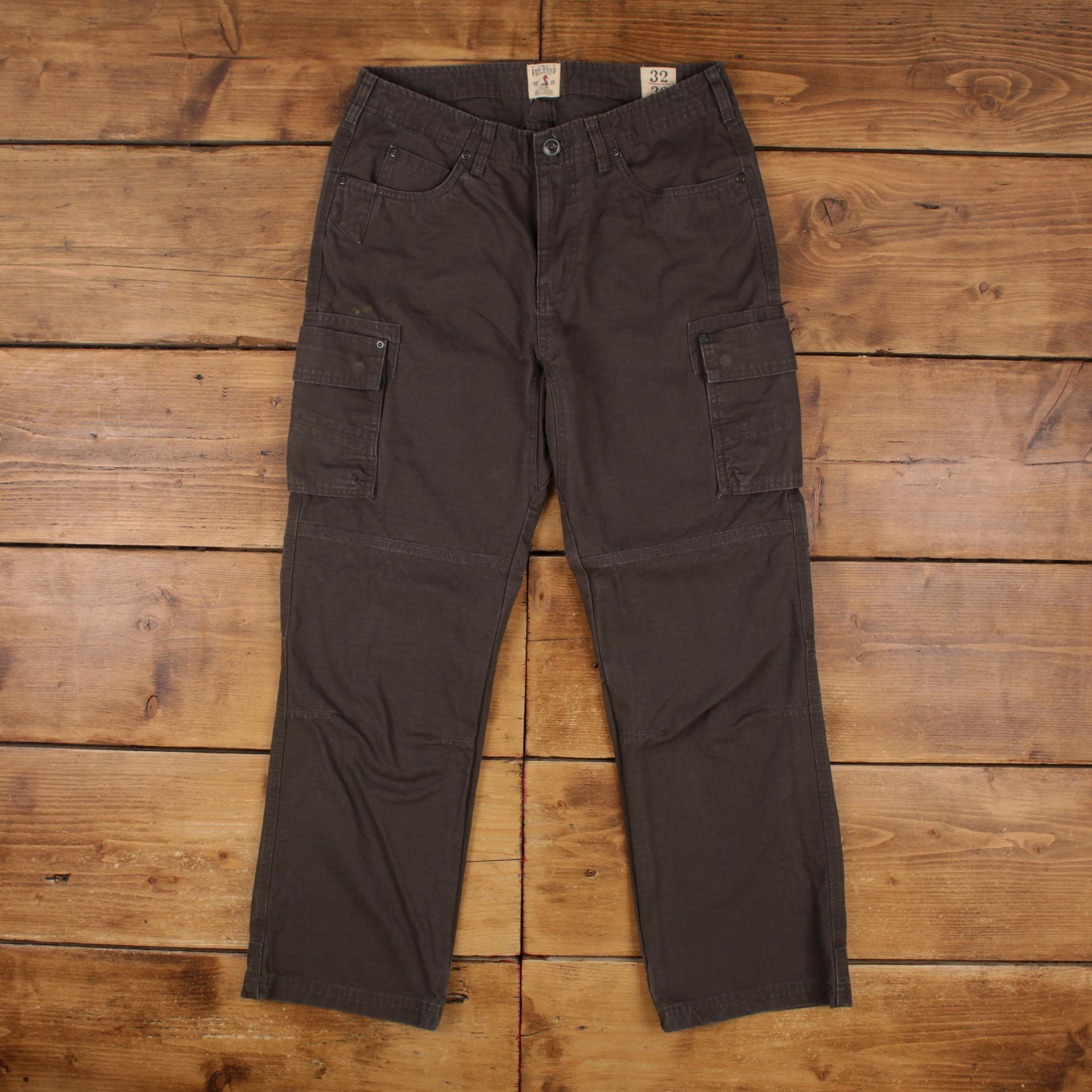 80s RED HEAD ハンティングパンツ ブラウンW37アウトドア aw20 Vintage Redhead Hunting Pants Trousers 32x30 Cargo Ripstop Mens