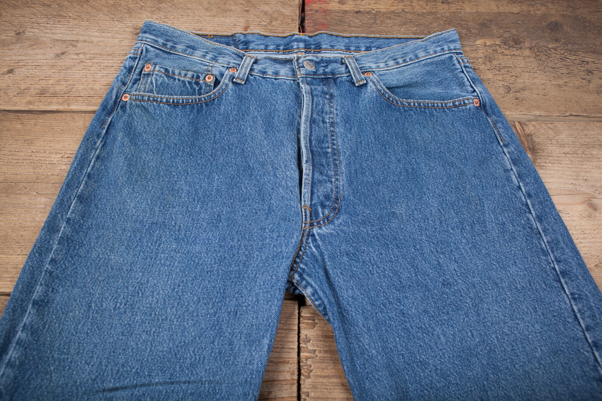 Vintage 90s Levis Levi 501 Dark Blue USA Made Denim Jeans 33 x | Etsy