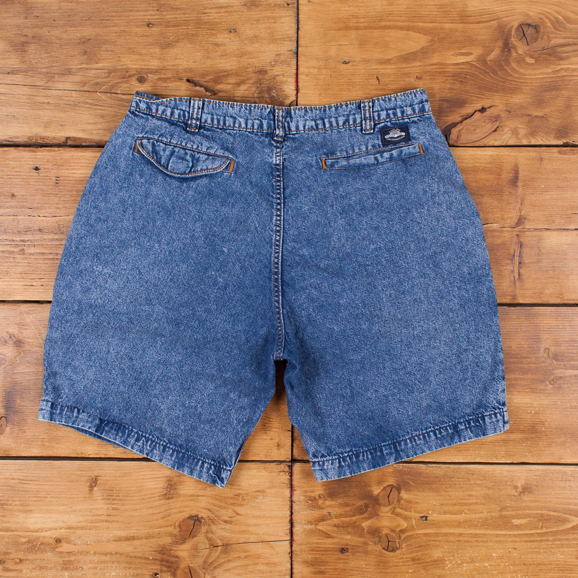 Vintage Levi's Denim Shorts 35 Levis Silver Tab Hemmed 90s