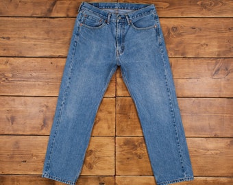Vintage Levis 505 Jeans 33 x 29 Stonewash Straight Blue Red Tab Denim
