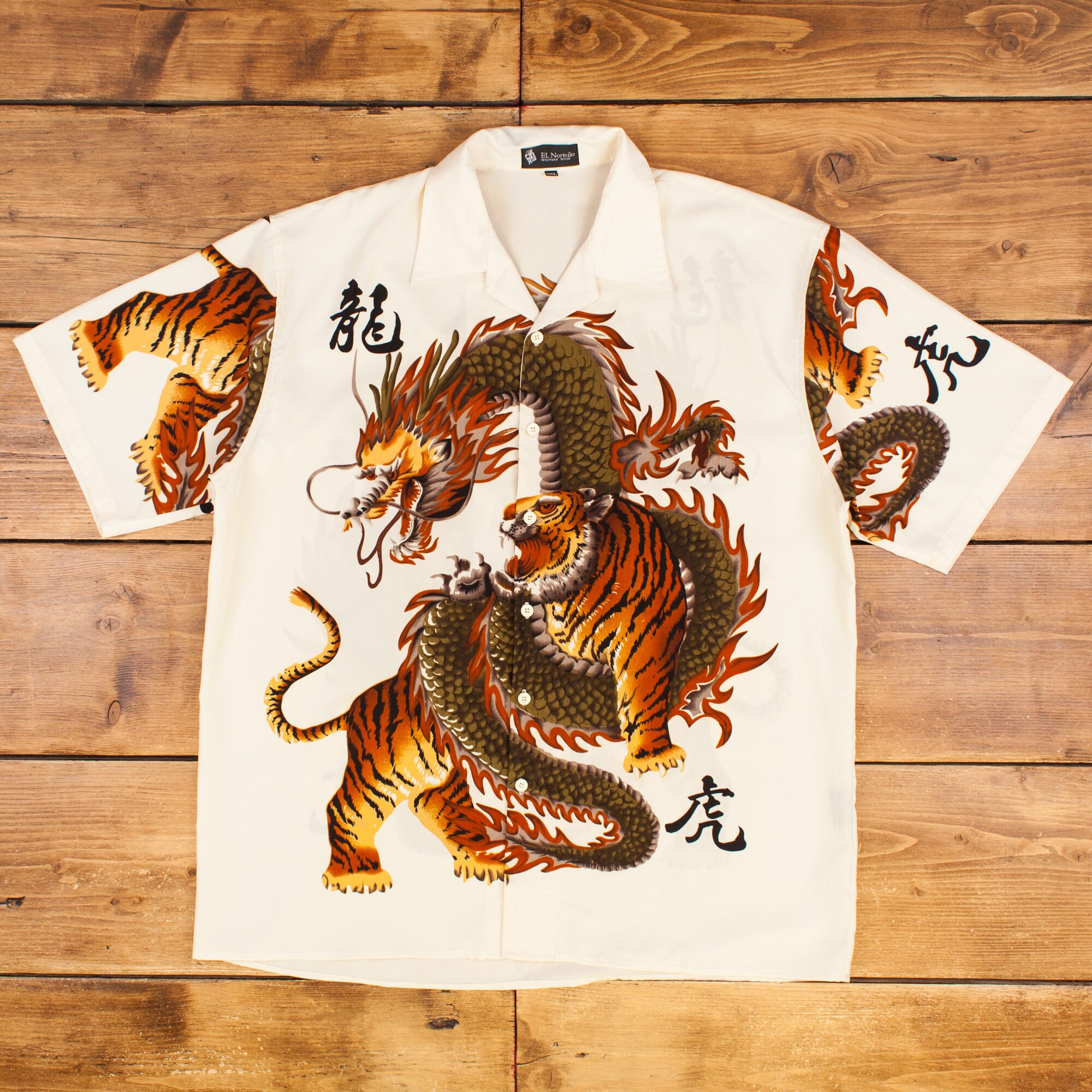 90s Dragon Button Up - Etsy