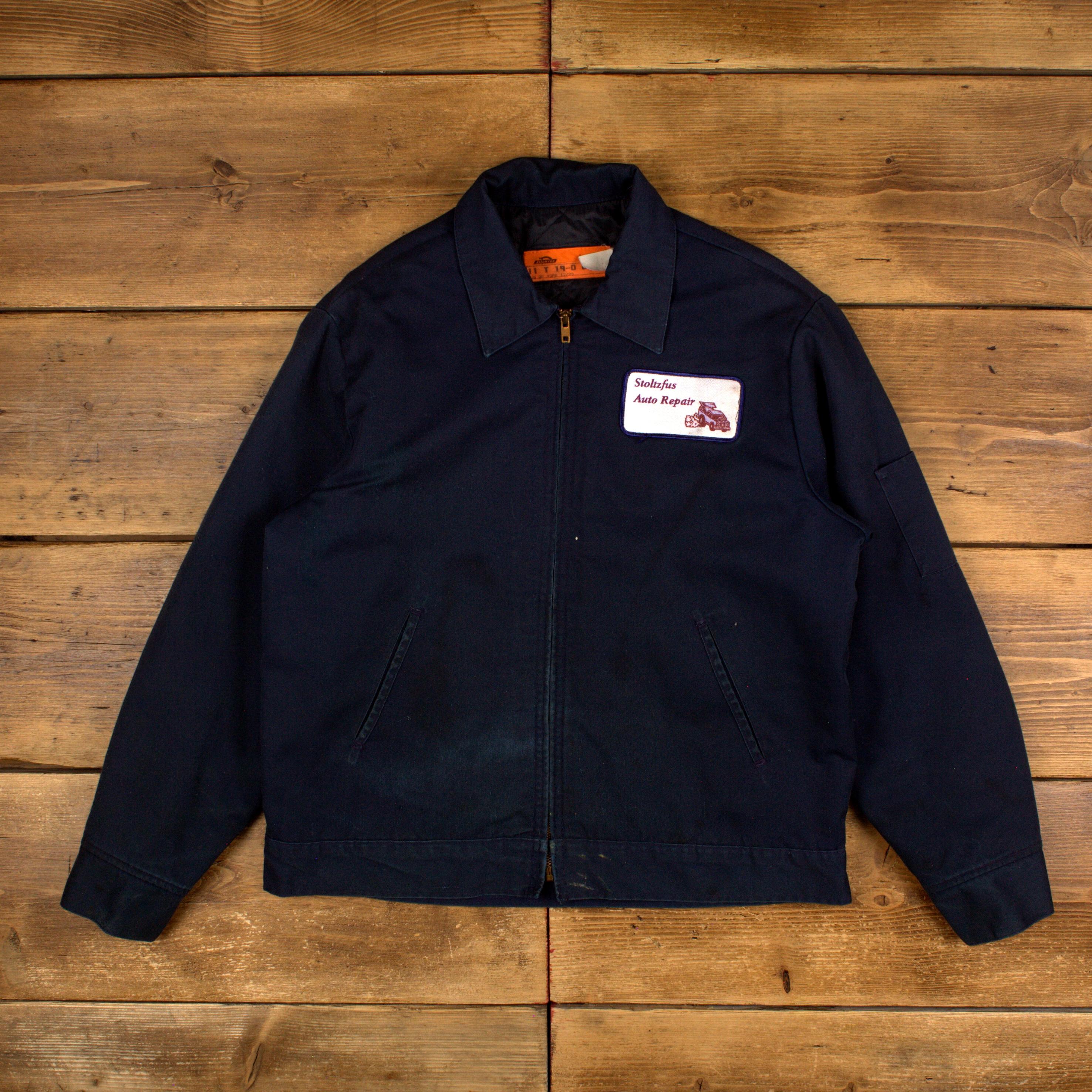 Vintage Dickies Workwear Jacket L Eisenhower Auto Repair Blue - Etsy