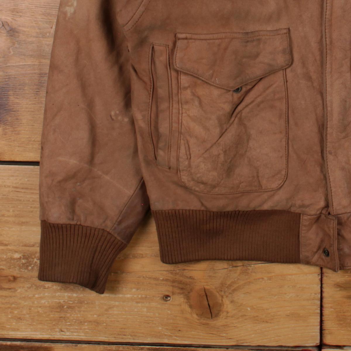 Vintage Rock Creek Leather Jacket M Bomber A2 Brown - Etsy