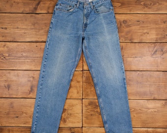 vintage Levis 550 Jeans 32 x 34 Stonewash Tapered Bleu Rouge Tab Denim