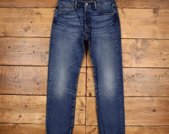 Vintage Levis 501 Jeans 33 X 32 USA Made 90s Dark Wash Vintage Levis 501 Jeans 33 X 32 USA Made 90s Dark Wash