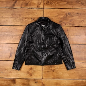 Vintage Frye Leather Jacket M Black Womens