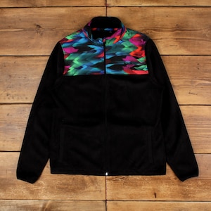 Vintage Fila Outdoor Jacket L Fleece Black Womens