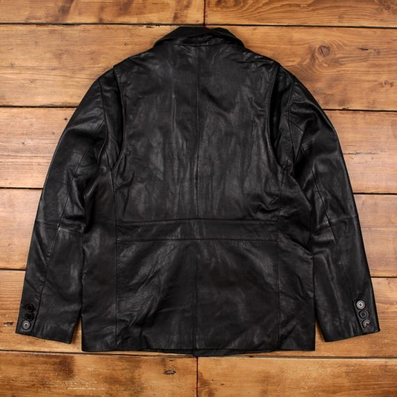 Vintage Wilsons M Julian Leather Jacket XL Mens 90s Black Lined