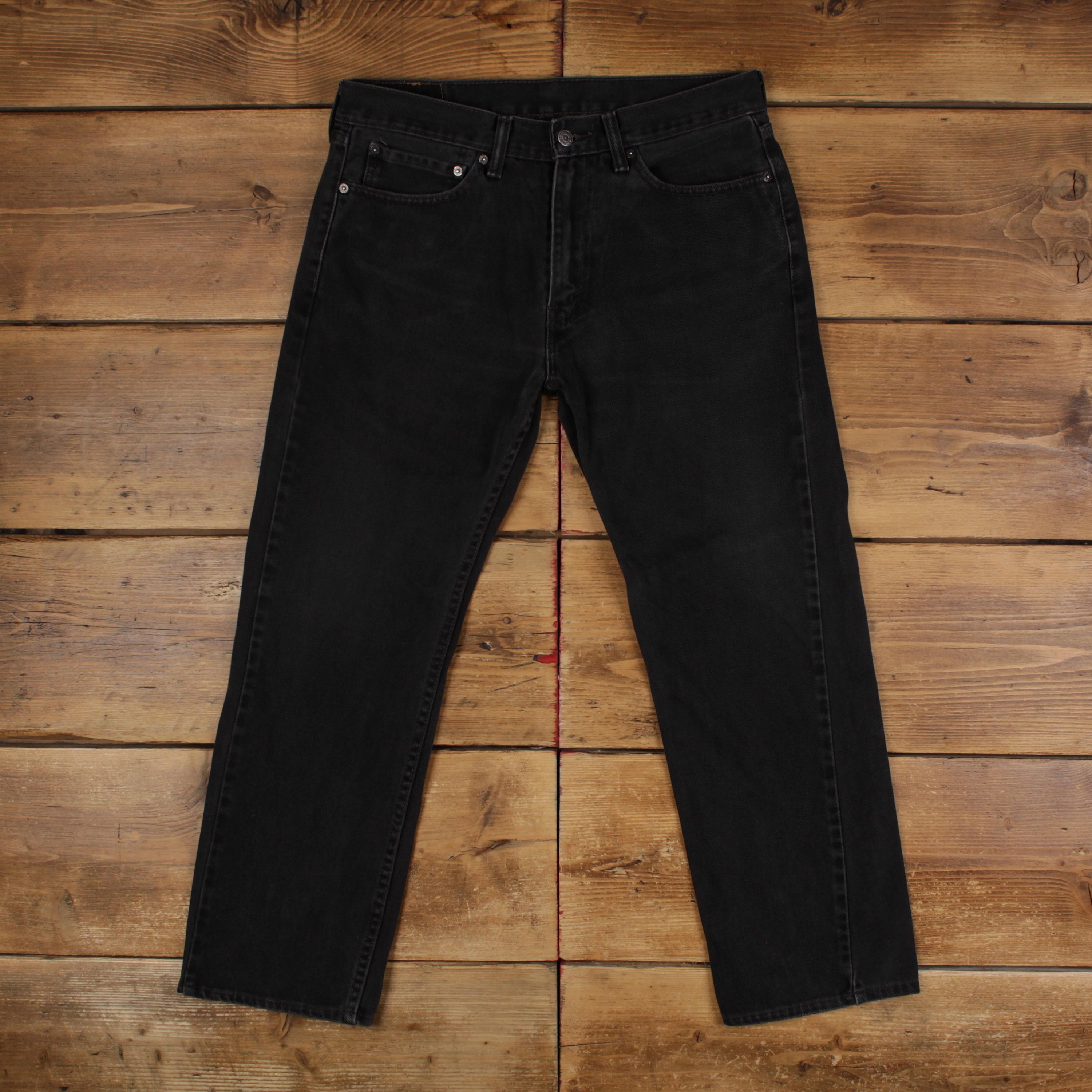 34×28 2003s Levi's 505 Black Denim pants Levi's 505 Regular Black Jeans | EMPIRE