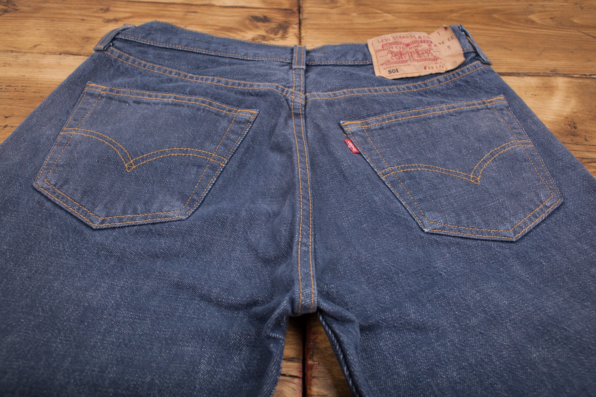 Vintage 90s Levis Levi 501 Faded Indigo 
