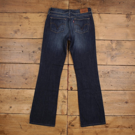 Levis 527 Y2k Jeans 28x31 Womens Blue Slim Bootcut Low Waist 