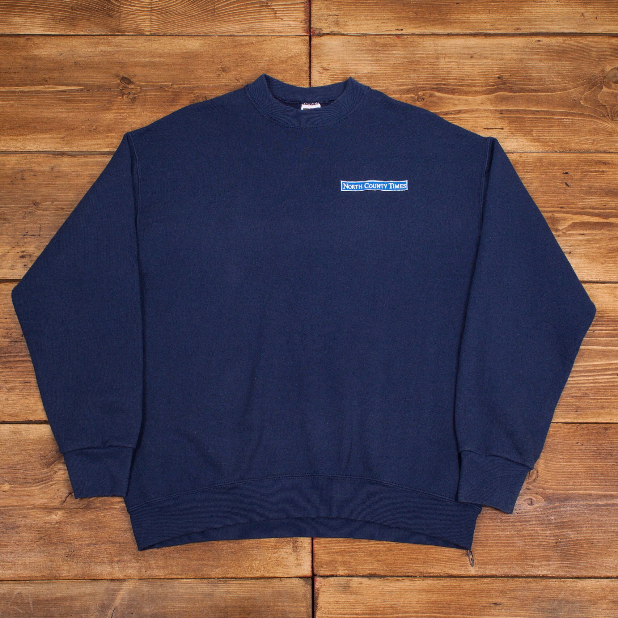 Vintage 90s Fruit of the Loom Sweatshirt Large Blue Crew Neck - Etsy Polska
