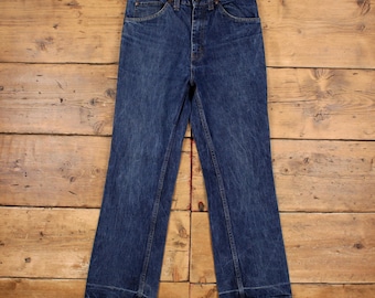 Spodnie jeansowe GAP Vintage 30x28 z lat 90., męskie, z rozszerzanymi nogawkami, niebieskie, bawełniane