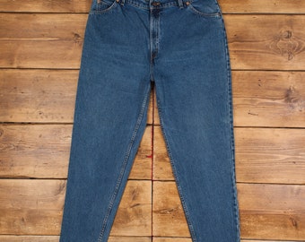 Vintage Levis 9922 Jeans 36 x 31 USA Made 90er Jahre Medium Wash Tapered Blau Damen