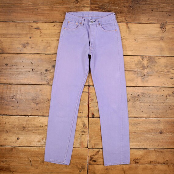 Vintage Levis 501 Jeans 26 X 32 USA Made 90s Light Wash Straight