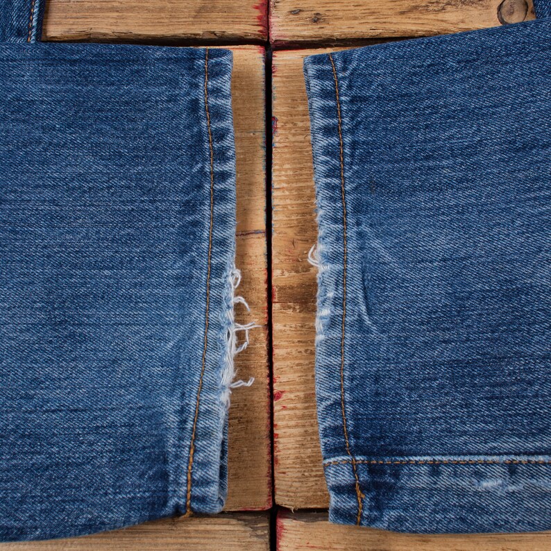 Jeans Levis 501 vintage 34 x 36 Stonewash Straight Blue Red Tab Denim immagine 5