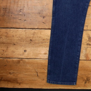 Wrangler Jeans 35x36 Azul Oscuro Lavado a la Piedra Corte Recto Cierre de Cremallera Estilo Western Denim imagen 8