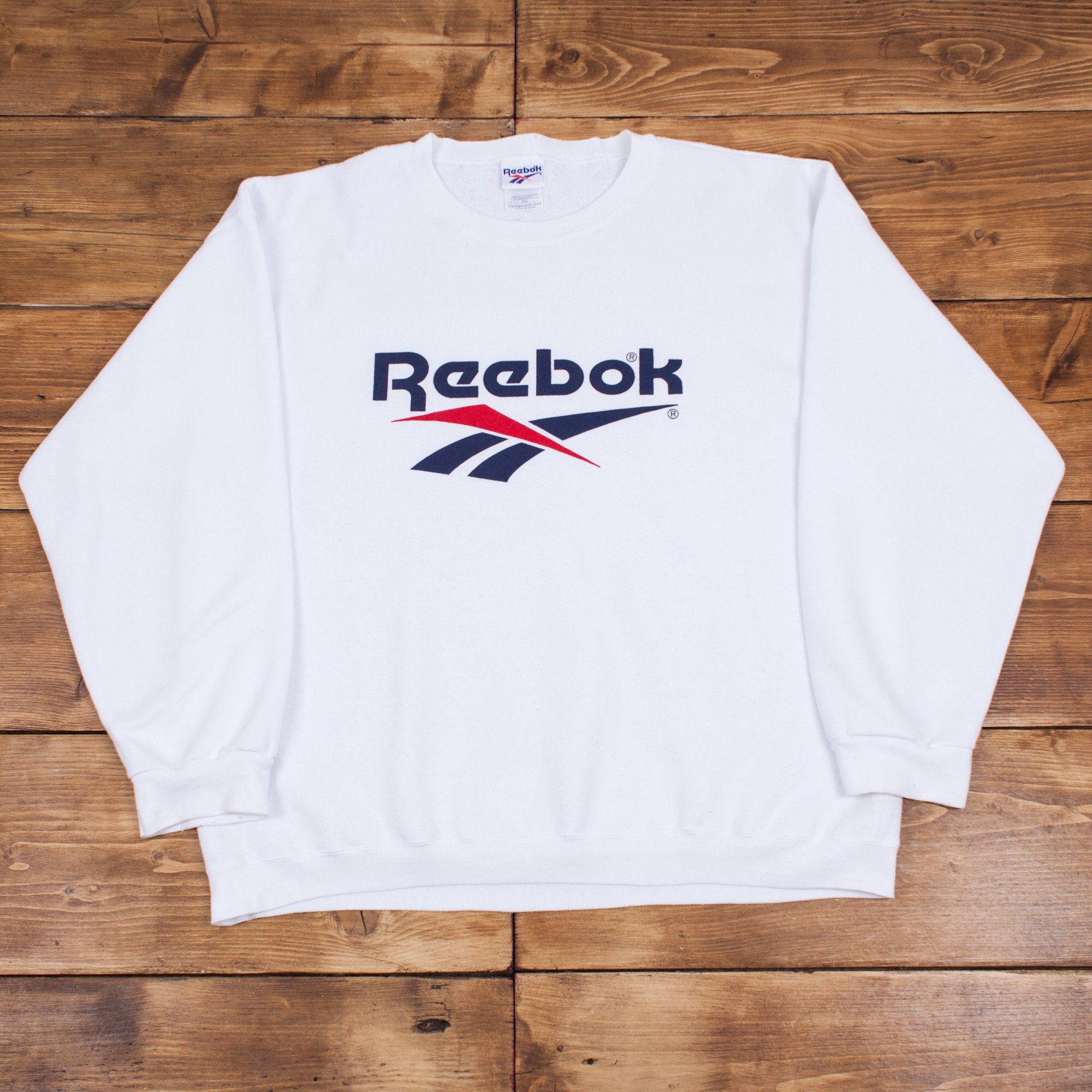 Mens Vintage Reebok Large Out Graphic Crew - Ireland