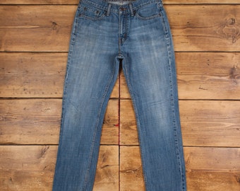 Vintage Levis 505 Jeans 30 x 29 Stonewash Straight Blue Red Tab Denim