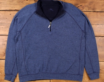 Vintage Tommy Bahama Outdoor Jacket 2XL Fleece Blue