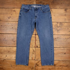Eddie Bauer Jeans Mens 30x30 Blue Straight Fit Stretch Indigo Dye 