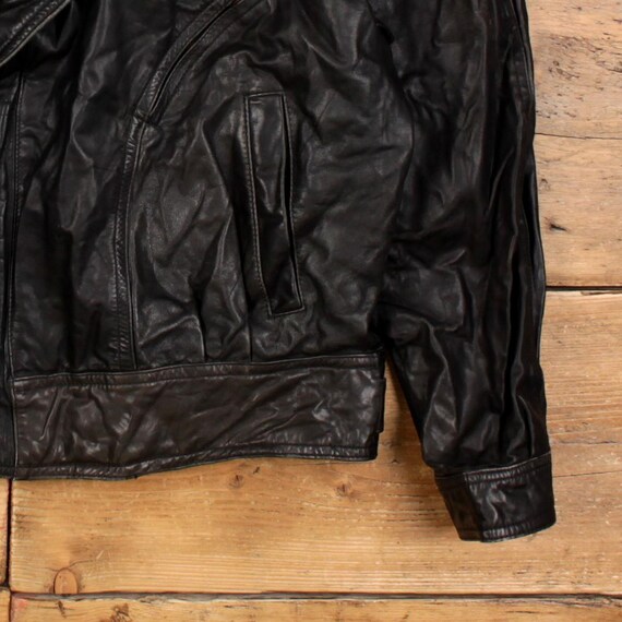 Vintage Wilsons Leather Jacket L 90s Bomber Black - Etsy UK