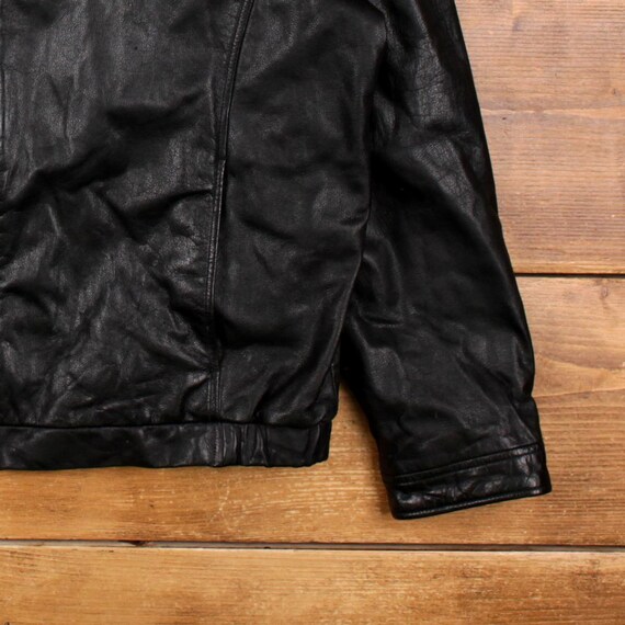 Vintage John Ashford Outdoors Leather Jacket L 90s Bomber Black - Etsy