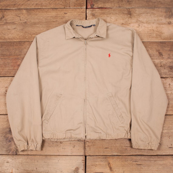 polo ralph lauren harrington jacket in beige