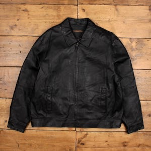 St Johns Bay Leather Jacket - Etsy