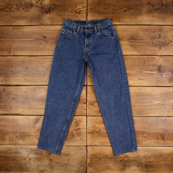 Vintage Levis Jeans 27 x 29 Medium Wash Straight Blue Womens Red Tab Denim