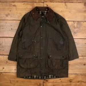 Vintage Barbour Wax Jacket L Gamefair Green