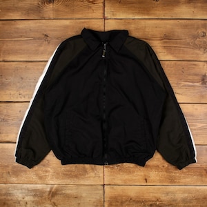 Veste coupe-vent Perry Ellis vintage L Noir