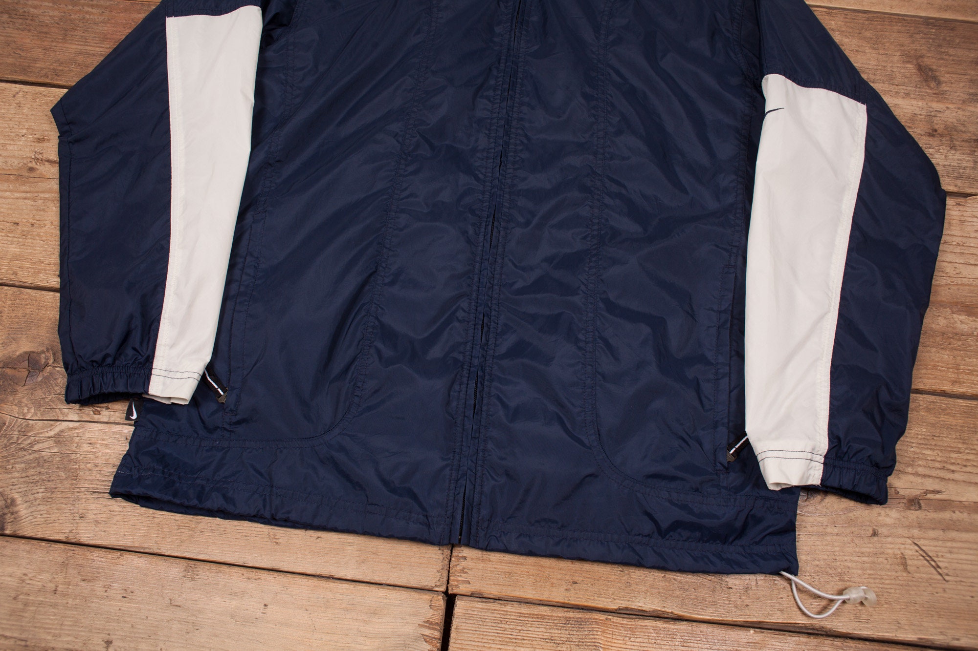 Mens Vintage Nike Navy Blue Jersey Lined Windbreaker Jacket | Etsy