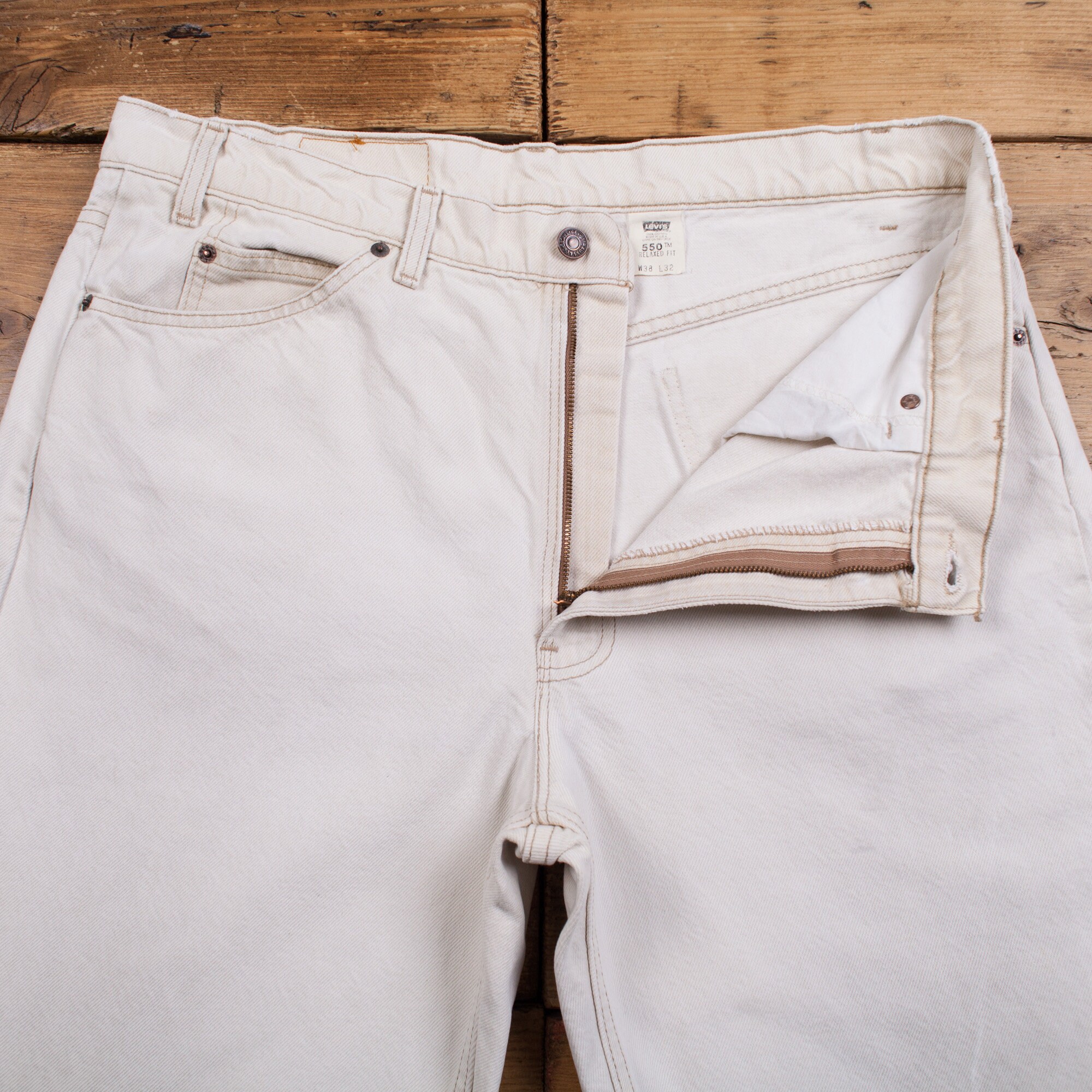 Vintage Levis 550 Jeans 36 X 31 USA Made 90s Light Wash