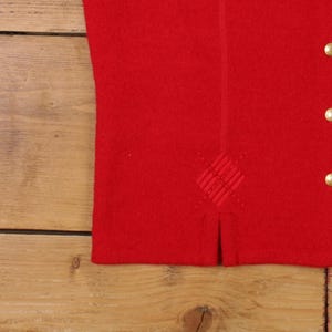 Vintage Pendleton Cardigan XL Vest Womens V-Neck Wool Red image 7