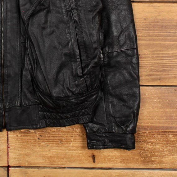 Vintage New Zealand Outback Leather Jacket L Bomber Black - Etsy