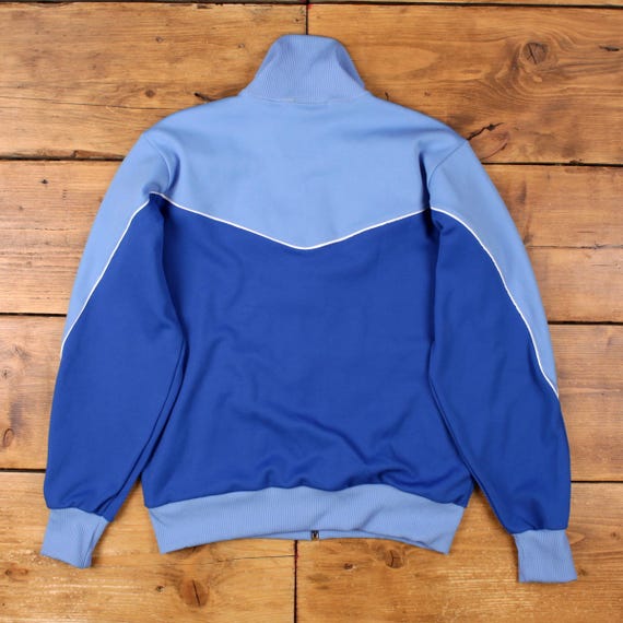Vintage Jelenk Track Jacket M Mens 80s Blue Polyester Athletic