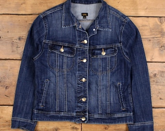 Kurtka jeansowa Vintage Lee M Trucker Blue damska