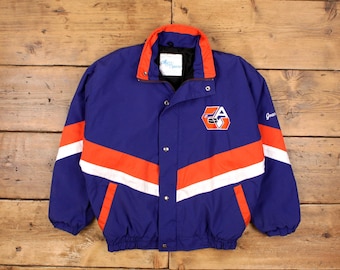 Vintage 1990s Charlotte Hornets NBA Apex One Logo Athletic Puffer